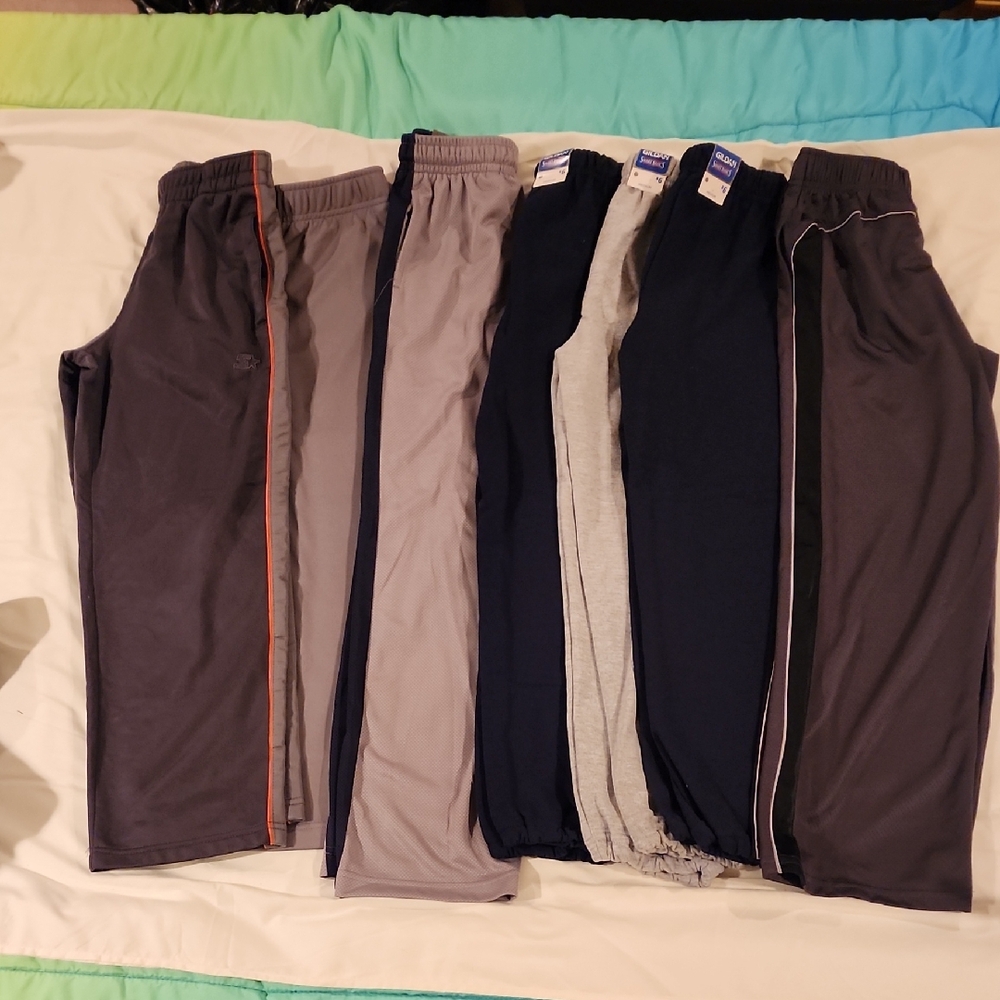 Kids Sweatpants Bundle - Gray & Navy. Size 8